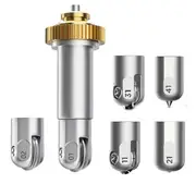 Perforation Blade,Engraving Tip,Wavy Blade,Fine Debossing Tip Single and Double Scoring Wheel for Tool Silver