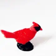 Toy Bird Cardinal Set/3 11892 Game Pcs Micro-mini Doll House Shoppe Miniature