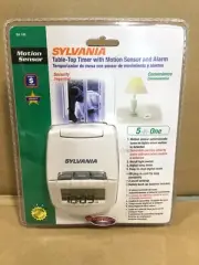 Sylvania SA135 10 Amp Table-Top Timer with Motion Sensor and Alarm