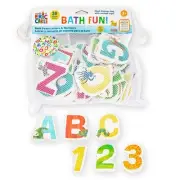 Preferred World of Eric Carle Bath Time 36 Piece Foam Bath Toys Letters and N...