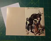 1x Krampus Holiday Christmas Card + Envelope 4"x6" (Style F)