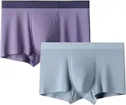 [Maiyifu-GJ] 2 Pack Men's Boxer Briefs Underwear Soft Breathable Stretch Underpants for Men Comfortable Moisture-Wicking Trunks, Color40, 3X-Large, Color40, 3X-Large