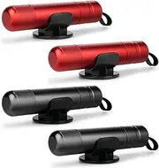 SINSEN Car Window Breaker Seatbelt Cutter, Safety Hammer Emergency Tool, One Second Escape Tool, Portable Kit, 4 Pack(Black+Red)
