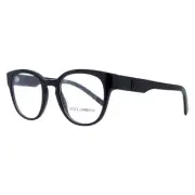 Dolce & Gabbana Round Eyeglasses DG3350 501 Black 49mm Optical Frame