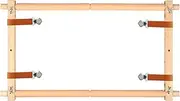 Embroidery Scroll Frame Cross Stitch Tapestry Frame Wood Needlepoint Scroll Frame Embroidery Quilting Frame Stitching Holder Art Craft Tool for Handwork (84.5 x 30.5cm)