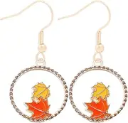 [Spiritrain] Funny Squirrel Pine Cone Earrings for Women Fall Cartoon Cute Acrylic Animal Nuts Lightweight Dangle Drop Earrings for Thanksgiving Day Christmas Autumn Holiday Jewelry Gifts