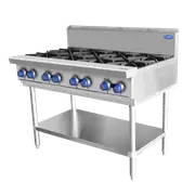Cookrite 224Mj/h 8 Burner Cook Top LPG AT80G8B-F-LPG
