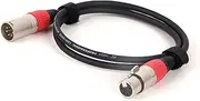 ROBAUN 0.3-15M 5 PIN XLR Colorful Connectors Cable Adapter, DMX512 XLR Male to Female DMX Cable(SL-RD,8m)