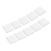 Coin Snap Holder Coin Case Storage Square Fit 19-39mm Coins, 10pcs Clear White