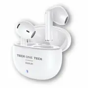 In-ear Bluetooth Headphones by Tech one by Tech Tec1401 White