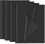NEBURORA 120 Sheets Black Tissue Paper 35 x 50 cm Black Gift Wrap Paper Loose Black Wrapping Paper Sheets for Gift Bags Packaging Flower Filler Crafts Birthday Halloween Decoration