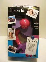 Tee-Zed Clip on Fan with Soft Baldes and Flexible Neck red ***New in Pack***