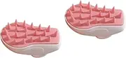 Ipetboom Comfortable Silicone Scalp Massage Brush for Hair Washing Portable Hair Exfoliate Scrub for Daily Use for All Wet Dry Application