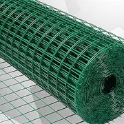 HOLGVE Hardware Cloth, Chicken Wire Fence, Wire Mesh Roll, Welded Wire Fencing Cage, Whole Volume Chicken Coop, Poultry Netting Protective Net, Easy to Cut(1.2mx30m(47.2inx98ft))