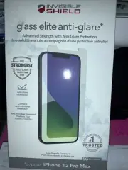 NEW ZAGG InvisibleShield Glass Elite Anti-Glare Plus for iPhone 12 Pro Max Clear