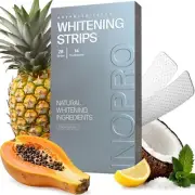 InoPro Natural Teeth Whitening Strips Kit 14 Treatments - Sensitive Teeth Whi...