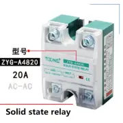 ZYG-A4820 single-phase solid state relay AC90-250V AC-AC AC24-480V 20A SSR-20AA