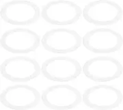 uxcell Goof Rings Inner Diameter 2.99", Outer Diameter 4.72", 12 Pcs White