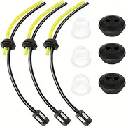 Fuel Pipe, 9 Pcs Universal Grass Trimmer Fuel Line with Fuel Primer Bulb and Fuel Tank Seal Grommet, for Brush Cutter Trimmer Mower Hedge Trimmer Mower Replacement Parts