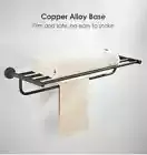 Matte Black Towel Rail Rack Holder Bathroom Accessories Wall mounted Shelf Rack