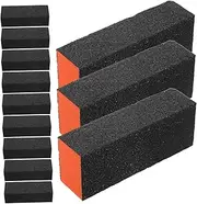 ASAKKURA 20Pcs Nail Buffer Block Gentle Sponge Nail File for Polished Finish Durable Three Sided Buffing Tool for Manicure