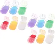 Toddmomy Mini Soap Portable Soap Paper Sheets 12 Boxes of for Camping Hiking and Outdoor Activities