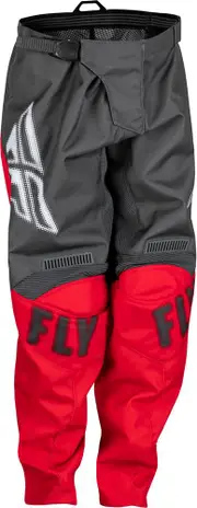 Fly Racing F-16 S23, textile pants kids , color: Grey/Red , size: 18