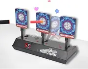 Electric Rebound Target | Auto Reset Electric Targets with Light and Sound - Digital Targets for Foam Dart Toy Guns
