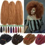 3/5*Packs Afro Kinky Curly Braids Bulks For Braiding Hair Extensions Puff Thick
