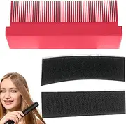 Hogvinnatil Silk Press Comb Attachment, Flat Iron Comb Attachment - Comb Attachment for Hair Styling - Heat Resistant Removable Straightening Comb Styling Tool for Hair Styling