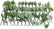 BESPORTBLE 1pc Green Plant Railing Faux Plant Wall Greenery Garden Fences Garden Fencing Artificial Leaves Picket Border Outdoor Decor Faux Outdoor Plants Balcony Plant Fence Plastic