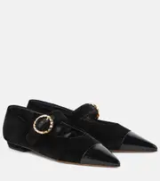 [Ulla Johnson] Ulla Johnson Kiki suede Mary Jane shoes AU 9.5 black