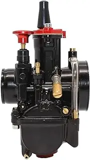 Engine Carburetor Motorcycle Flat Curtain Carburetor for Mikuni Carburetor for PWK 21 24 26 28 30 32 34mm for Jet Dirt Bike Motocross Modified Parts Carburetor(26mm)