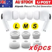 6Pcs Silicone Replacement Ear Tips Airpods Pro 2nd Generation Headphones Cover