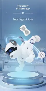 Remote Control Robot Dog Toys for Kids, Programmable Smart Stunt with Touch
