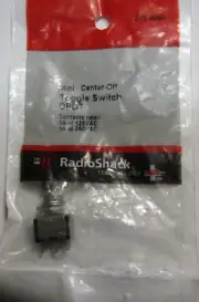 RadioShack Mini-Center-Off Toggle Switch DPDT 275-0664 New And Sealed