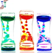 3 Pack Liquid Motion Bubbler Timer Sensory Calming Toy for Autism Kids