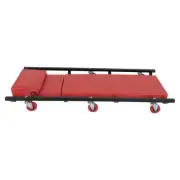 Rolling Garage/Shop Creeper Mechanic Cart 6 Casters Red 40" Adjustable