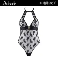 在飛比找momo購物網優惠-【Aubade】暗影女王奢華植葉刺繡蕾絲連身BODY 性感內