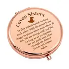 Witchy Gifts Witch Stuff Compact Makeup Mirror for Coven Sister Birthday Gifts
