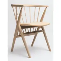 在飛比找ETMall東森購物網優惠-北歐餐椅Sibast No8設計師椅子弧背實木餐椅頭層牛皮真