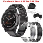 適用於 GARMIN WATCH FENIX 6 6X PRO 錶帶 5X PLUS 腕帶的 26MM 22MM 鈦合金