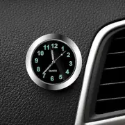 Stick-on Car Clock - Luminous Digital Watch for Automobiles - Mechanics Quartz Clocks - Auto Ornament Car Accessories 40mm Black