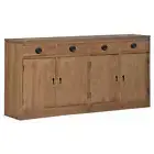 VIENNA BUFFET TABLE/SIDEBOARD MAHOGANY 4-DOOR 4-DRAWERS TEAK COLOUR 180 CM.