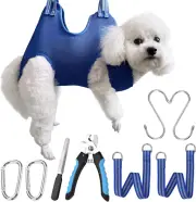 Dog Grooming Hammock Harness for Nail Clipping Trimming Restraint Bag Kit