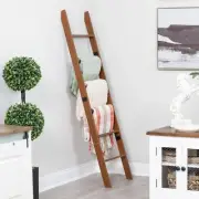 Blanket Ladder for Living Room and Bedroom, 5ft 8 inch, 6-Tier Wall Leaning L...