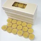 100 x Pure BEESWAX Tealight Candles Handmade 100% Natural Bulk -Australian Made