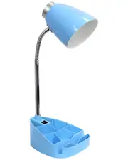 Lalia Home Gooseneck Organizer Desk Lamp With Ipad Tablet Stand Book Holder