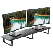 VIVO 39 inch Extra Long Monitor Stand, Wood & Steel Desktop Riser, Dual Scree...