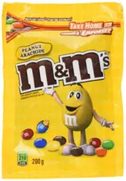 M&M's Peanut Candies Stand up Pouch 200g/7.05oz